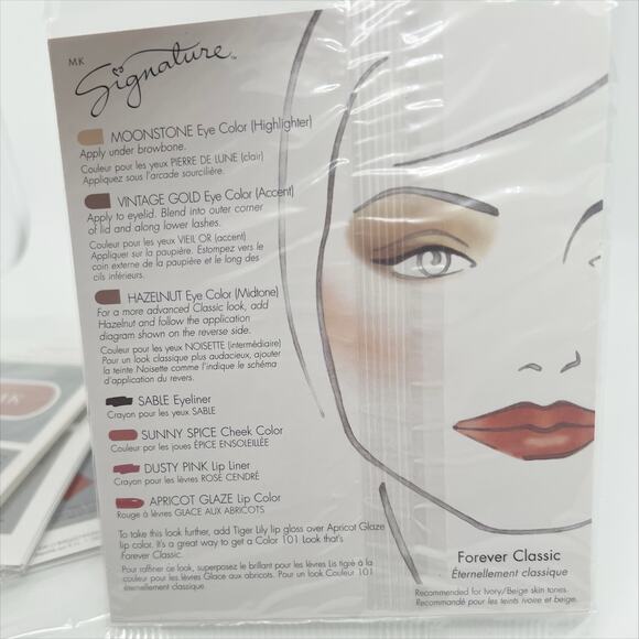 Lot of 4 Packs of Mary Kay Signature Forever Classic Makeup Sample Cards - Picture 3 of 3